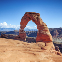Fototapety Sunset light at Delicate Arch