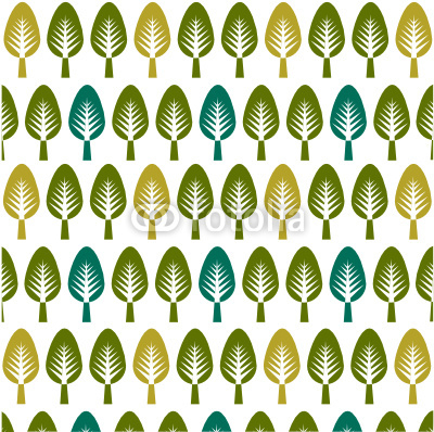 trees pattern, floral card,  floral background