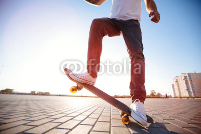 skateboarder on a skate