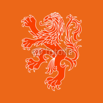 Naklejki Vector lion of Netherlands