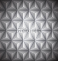Obrazy i plakaty Gray Geometric abstract low-poly paper background. Vector
