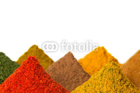 Naklejki Spices on a white background