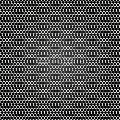 Grid gray metal, black background