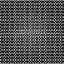 Obrazy i plakaty Grid gray metal, black background
