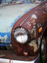 Naklejki car,rusty,old