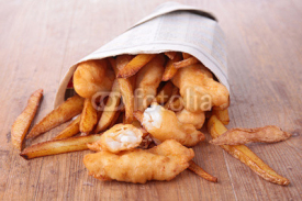 Naklejki fish and chips
