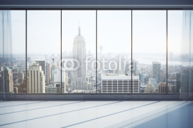 Fototapety Modern interior  with city view