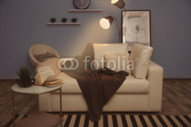 Interior of beautiful modern living room