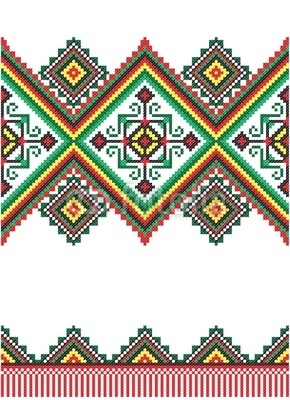 embroidered good like handmade cross-stitch Ukraine pattern