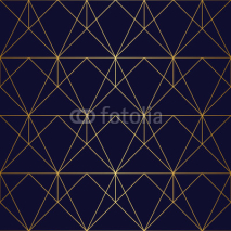 Obrazy i plakaty Golden texture. Seamless geometric pattern. Golden background. G