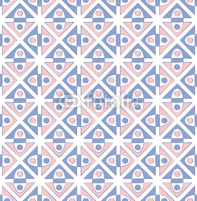 abstract cubist geometric textile pattern