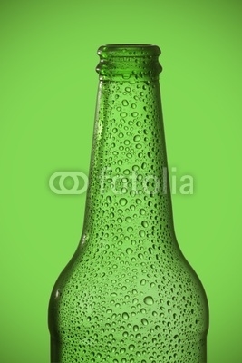 green beer bottle