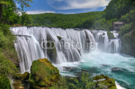 Fototapety Waterfall Strbacki Buk on Una river in Bosnia