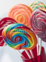 Naklejki Spiral Fruit Lollipops
