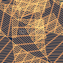 Fototapety Seamless abstract geometric pattern with lines and stripes