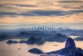 Naklejki View on Sugarloaf Moutain in Rio de Janeiro