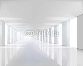 Naklejki Empty white hall. Vector illustration.
