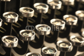 Naklejki Vintage typewriter keys