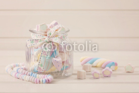Obrazy i plakaty Marshmallow sweets