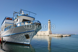 Naklejki Grèce / Crète - Port de Rethymno