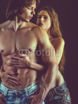 Fototapety Beautiful young couple in love