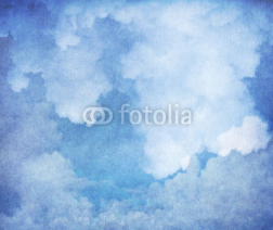 Fototapety Fondo vintage, nubes