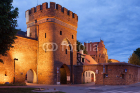 Fototapety Medieval Bridge Gate and City Wall in Torun