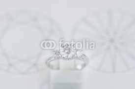 Naklejki luxury diamond ring
