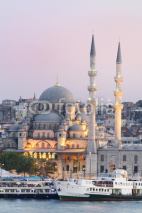 Naklejki New mosque in Istanbul, Turkey.