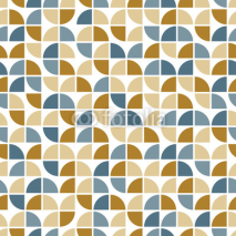 Naklejki Old style tiles seamless background, vector pattern.