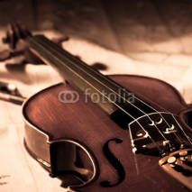 Naklejki Vintage violin