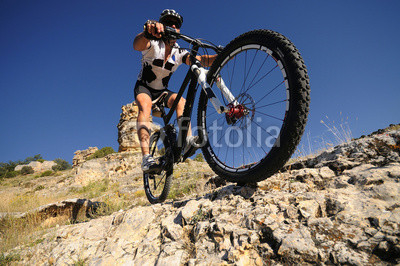 downhill rider