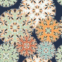 Naklejki beautiful seamless pattern. decorative elements vector illustration