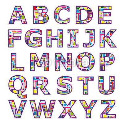 Alphabet mosaic