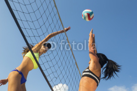 Naklejki Female Beach Volleyball Players