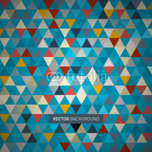 Fototapety Abstract Blue Triangle Background