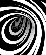 Naklejki Abstract black and white spiral