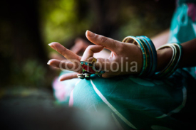 Fototapety woman meditate closeup of hand