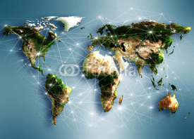 Fototapety Best Internet Concept of global business