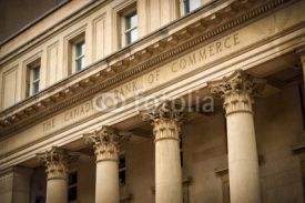 Naklejki Canadian Bank of Commerce Building Front Exterior Facade