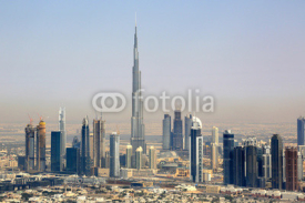 Naklejki Dubai Burj Khalifa Downtown Luftaufnahme Luftbild