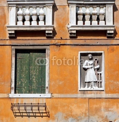 Detail of building in Venice