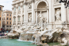 Naklejki Trevi Fountain (Fontana di Trevi) in Rome. Italy