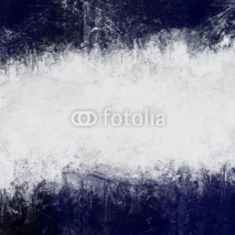 Abstract painted background in dark blue and white with empty space for text