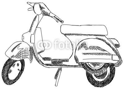 Motorroller Roller Motorrad Mofa Moped Italien