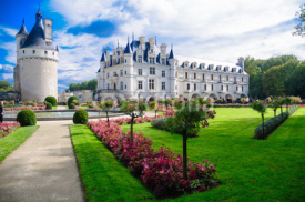 Chenonceau castle is one of the most famous castles of the loire valley in France. 