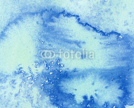 Fototapety Vight blue painted watercolor background