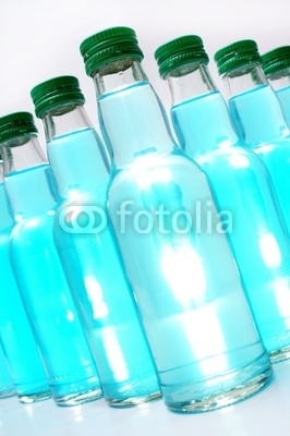 blaue flaschen