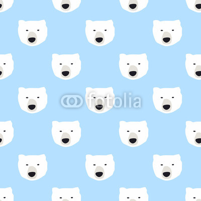 seamless polar bear pattern