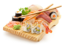 Fototapety japanese sushi plate